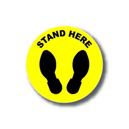 Ergomat 6in CIRCLE SIGNS Stand Here DSV-SIGN 36 #6220 -UEN